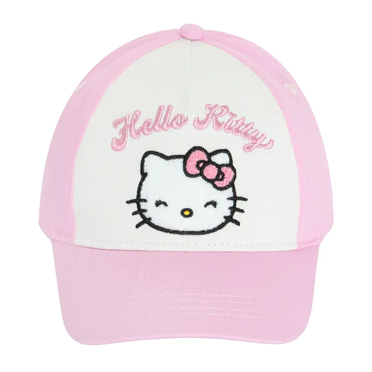Cool Club, Czapka z daszkiem dziewczęca, różowa, Hello Kitty