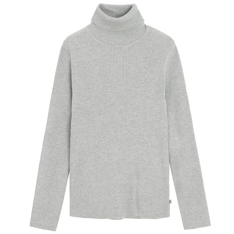 Cool Club, Golf dziewczęcy, prążkowany, szary