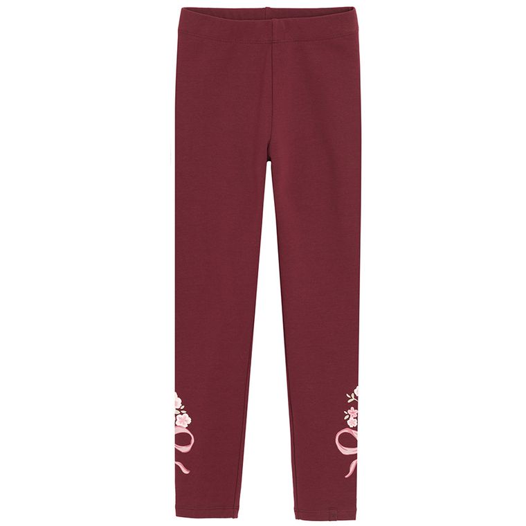 Cool Club, Jegginsy dziewczęce, bordowe