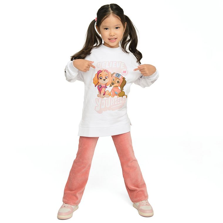 Cool Club, Jegginsy dziewczęce, dzwony, sztruksowe, różowe