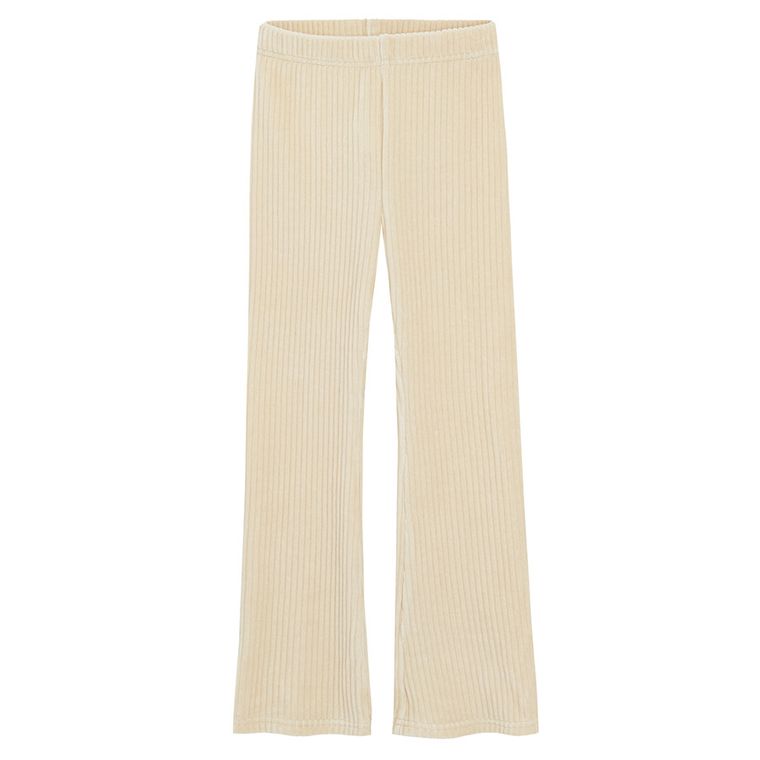 Cool Club, Jegginsy dziewczęce, dzwony, welurowe, beżowe