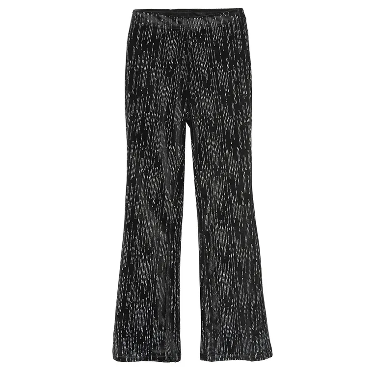 Cool Club, Jegginsy dziewczęce, flare, welurowe, czarne