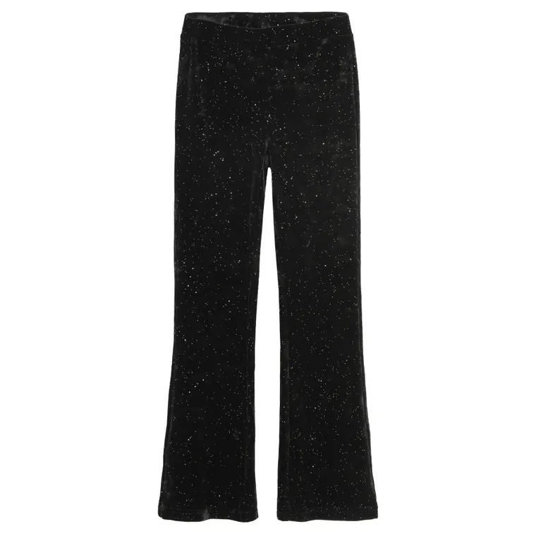 Cool Club, Jegginsy dziewczęce, flare, welurowe, czarne