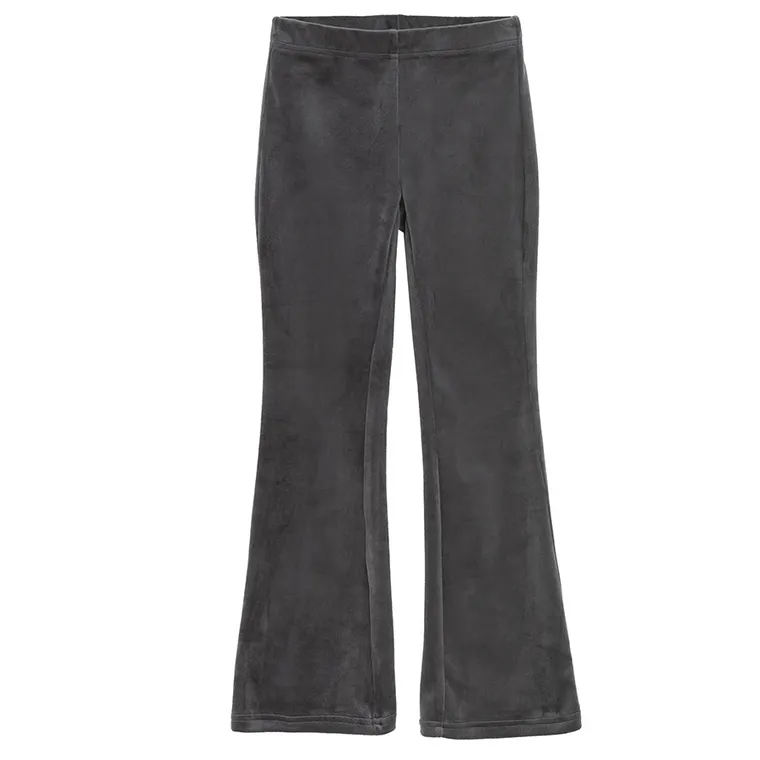 Cool Club, Jegginsy dziewczęce, flare, welurowe, grafitowe