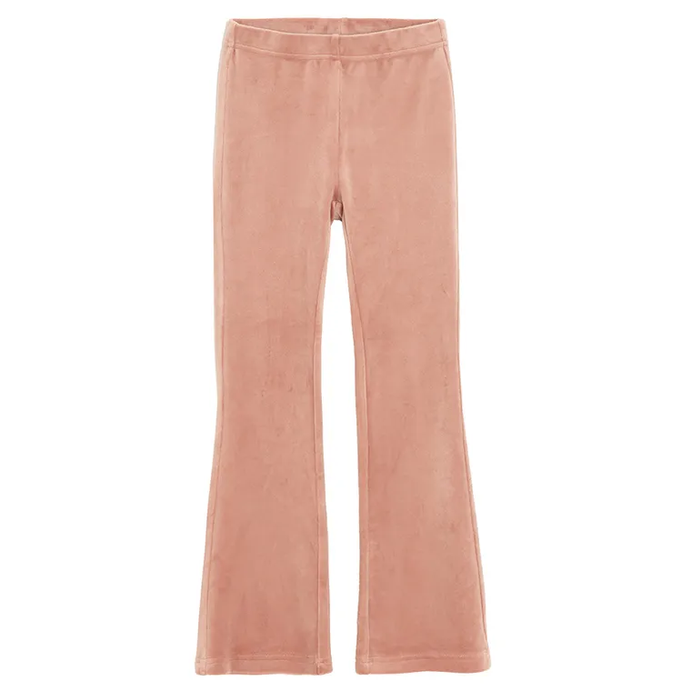 Cool Club, Jegginsy dziewczęce, flare, welurowe, różowe