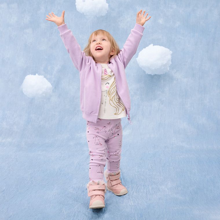 Cool Club, Jegginsy dziewczęce, ocieplane, fioletowe