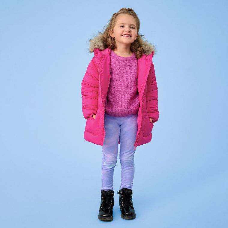 Cool Club, Jegginsy dziewczęce, ocieplane, fioletowe