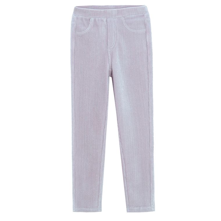 Cool Club, Jegginsy dziewczęce, welurowe, fioletowe