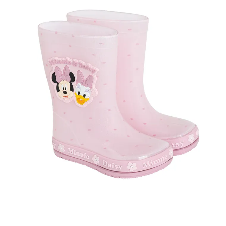 Cool Club, Kalosze dziewczęce, różowe, podeszwa Barefoot, Myszka Miki