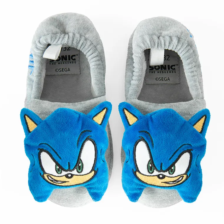 Cool Club, Kapcie chłopięce, szare, Sonic the Hedgehog