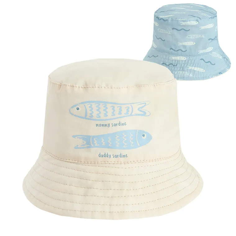 Cool Club, Kapelusz chłopięcy, dwustronny, beżowo-niebieski