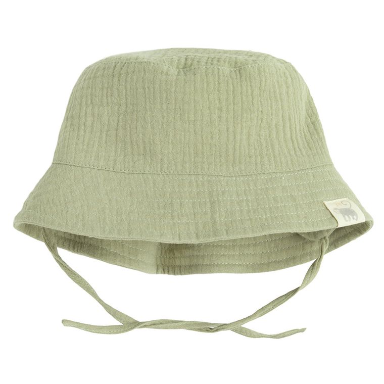 Cool Club, Kapelusz muślinowy chłopięcy, wiązany, zielony