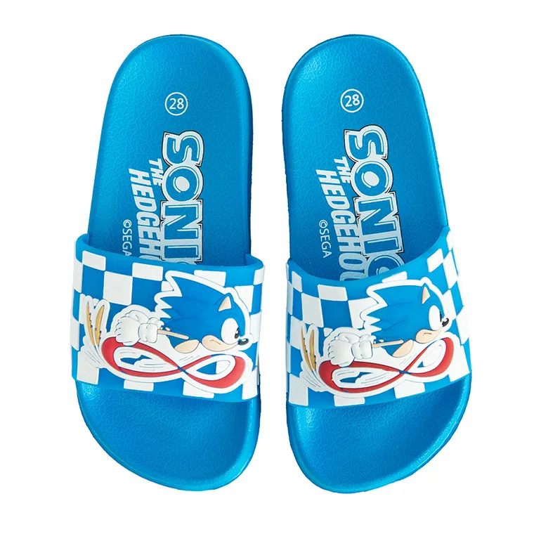 Cool Club, Klapki chłopięce, niebieskie, Sonic the Hedgehog