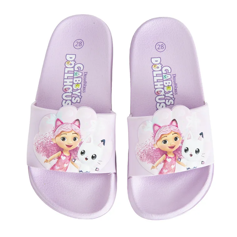 Cool Club, Klapki dziewczęce, fioletowe, Koci Domek Gabi