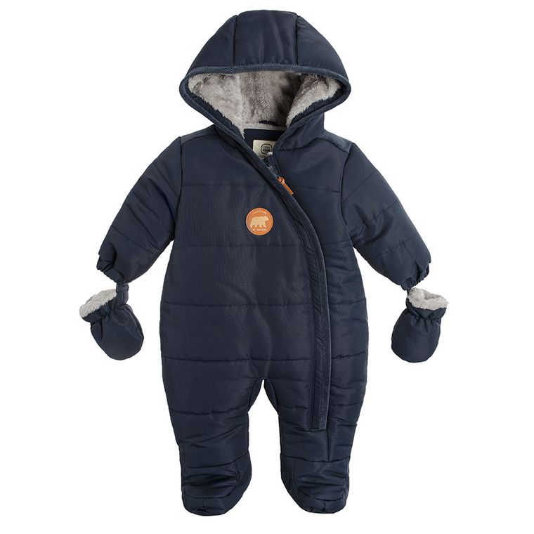 Cool Club, Kombinezon chłopięcy z kapturem, granatowy