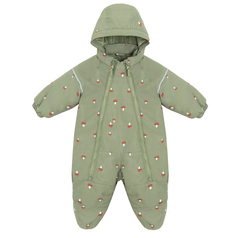 Cool Club, Kombinezon chłopięcy z kapturem, ocieplany, zielony
