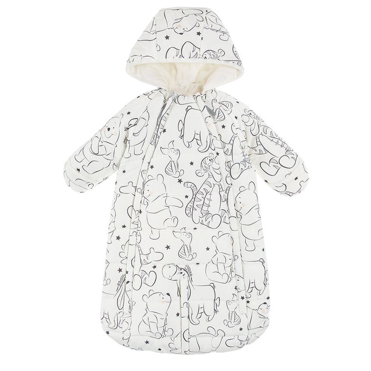 Cool Club, Kombinezon dziecięcy z kapturem, ecru, Kubuś Puchatek