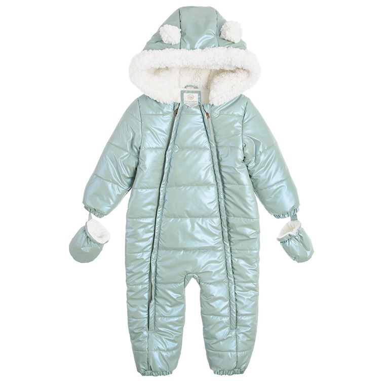 Cool Club, Kombinezon dziewczęcy z kapturem, zielony