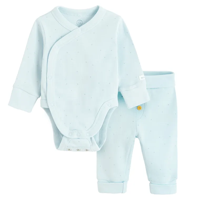 Cool Club, Komplet chłopięcy, Body z długim rękawem, Półśpiochy, niebieski
