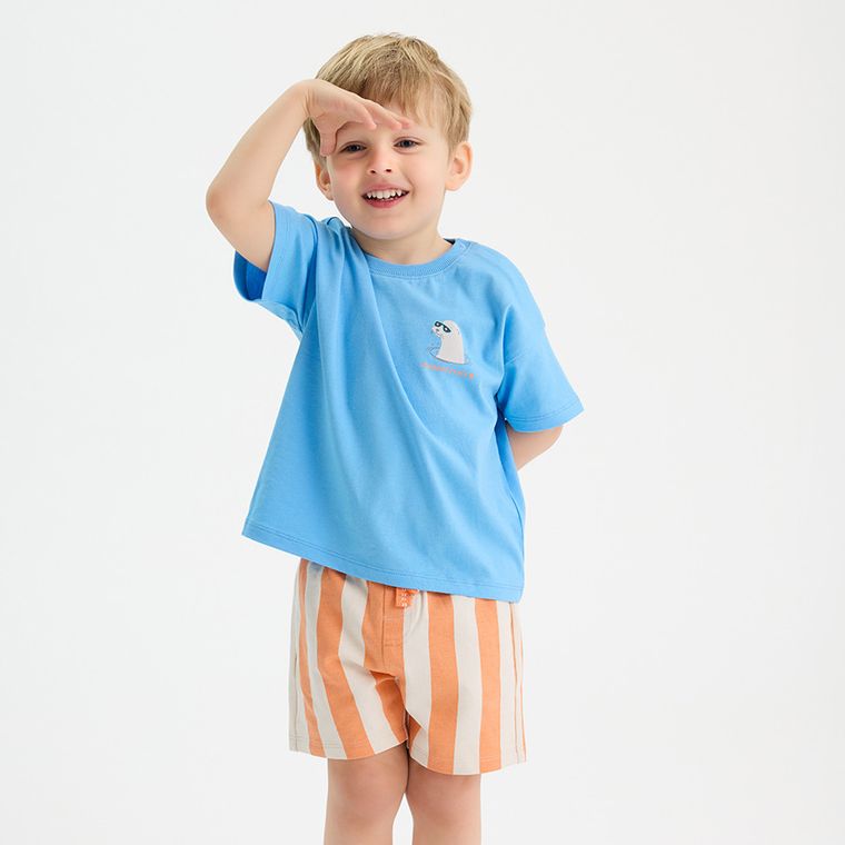 Cool Club, Komplet chłopięcy, T-shirt, Szorty, mix