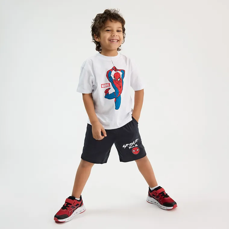 Cool Club, Komplet chłopięcy, T-shirt, Szorty, mix, Spider-Man