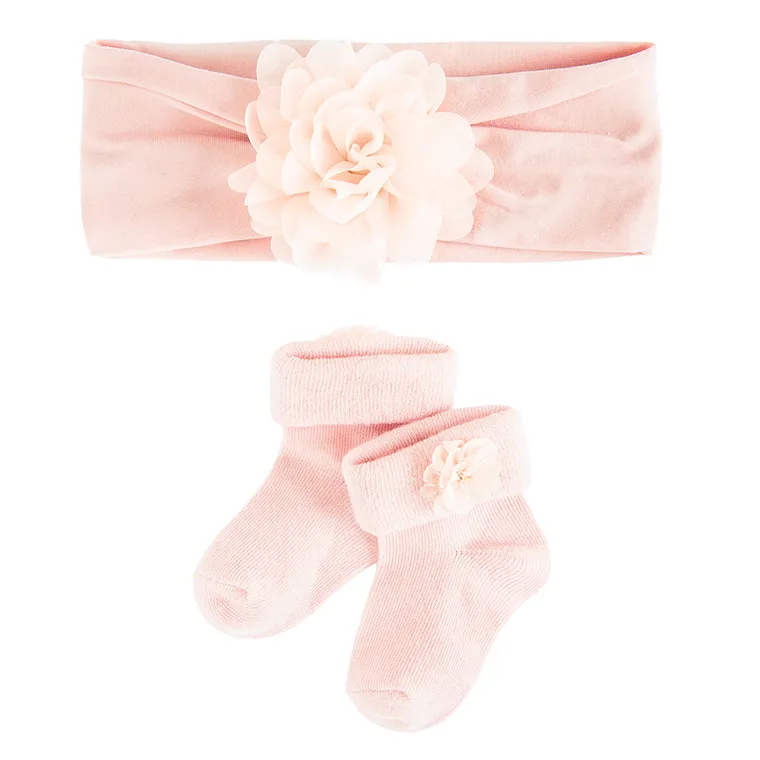 Cool Club, Komplet dziewczęcy, Opaska, Skarpetki, różowy