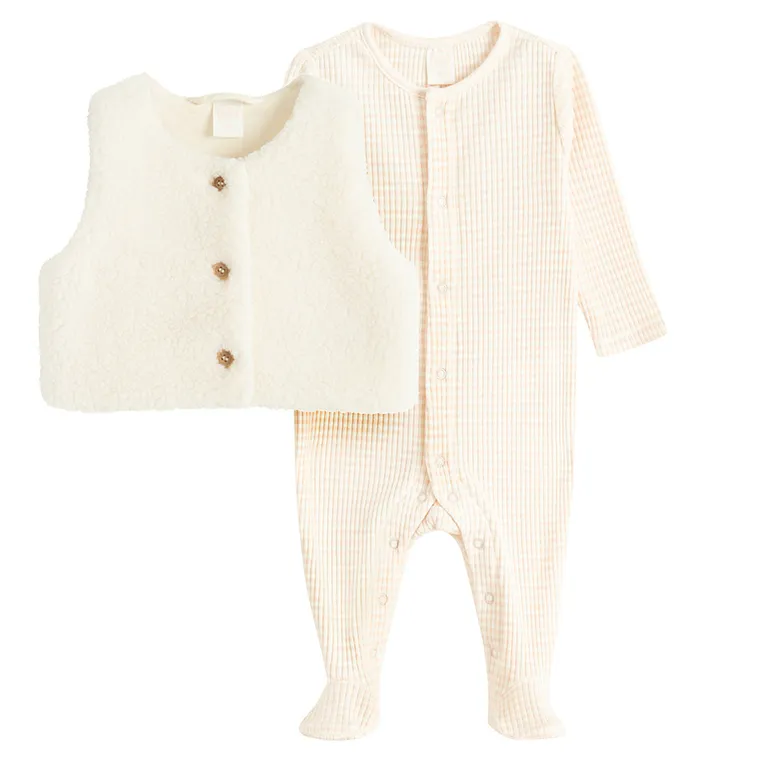 Cool Club, Komplet dziewczęcy, Pajac, Kamizelka, mix