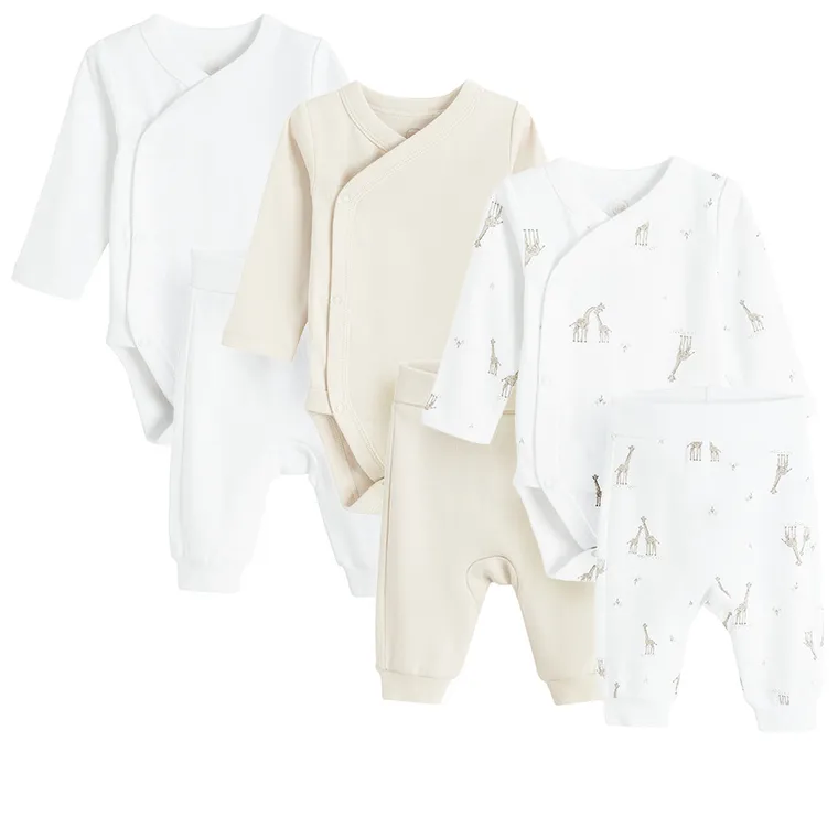 Cool Club, Komplet niemowlęcy, Body z długim rękawem, Półśpiochy, mix, zestaw. 3 szt.