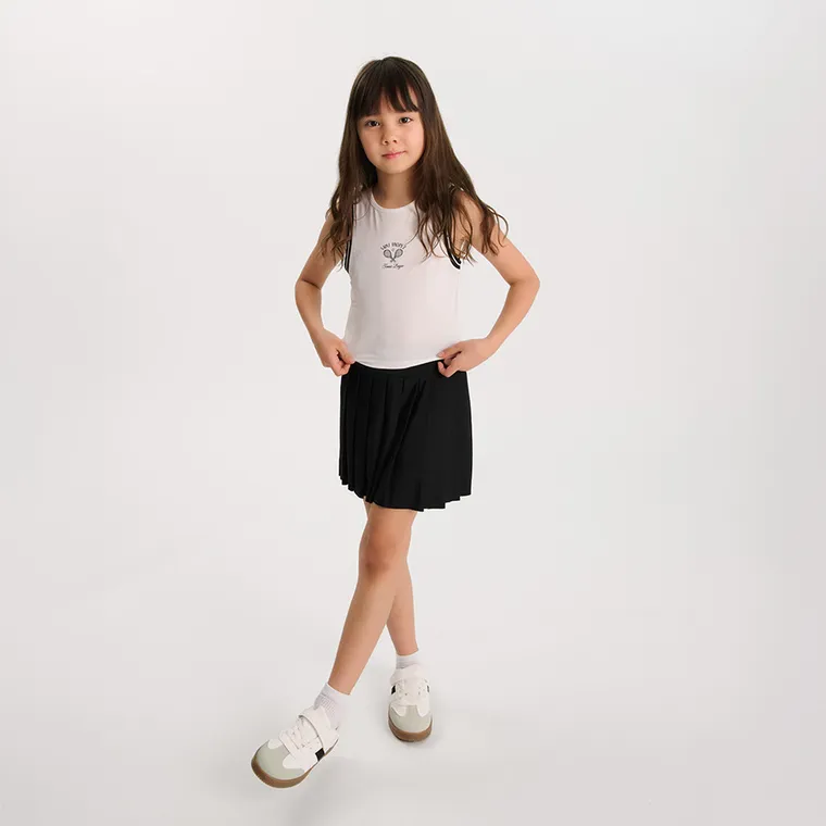 Cool Club, Komplet tenisowy dziewczęcy, Top, Spódnica z szortami, mix