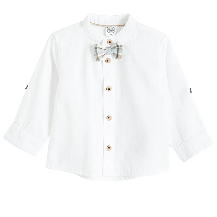 Cool Club, Koszula chłopięca z długim rękawem, biała