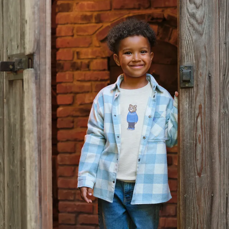 Cool Club, Koszula chłopięca z długim rękawem, flanelowa, niebiesko-biała