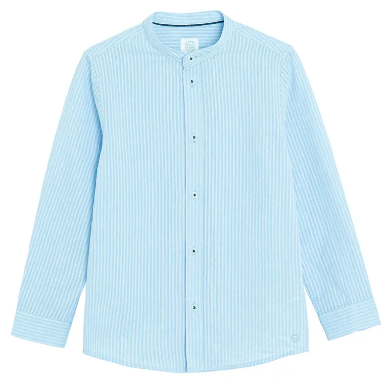 Cool Club, Koszula chłopięca z długim rękawem, regular, niebieska