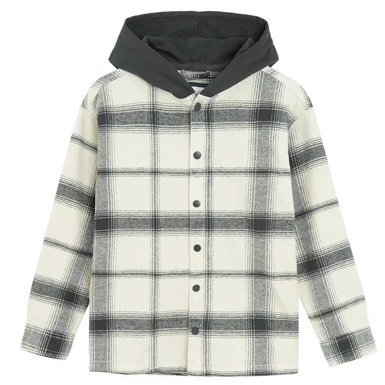 Cool Club, Koszula chłopięca z długim rękawem z kapturem, mix