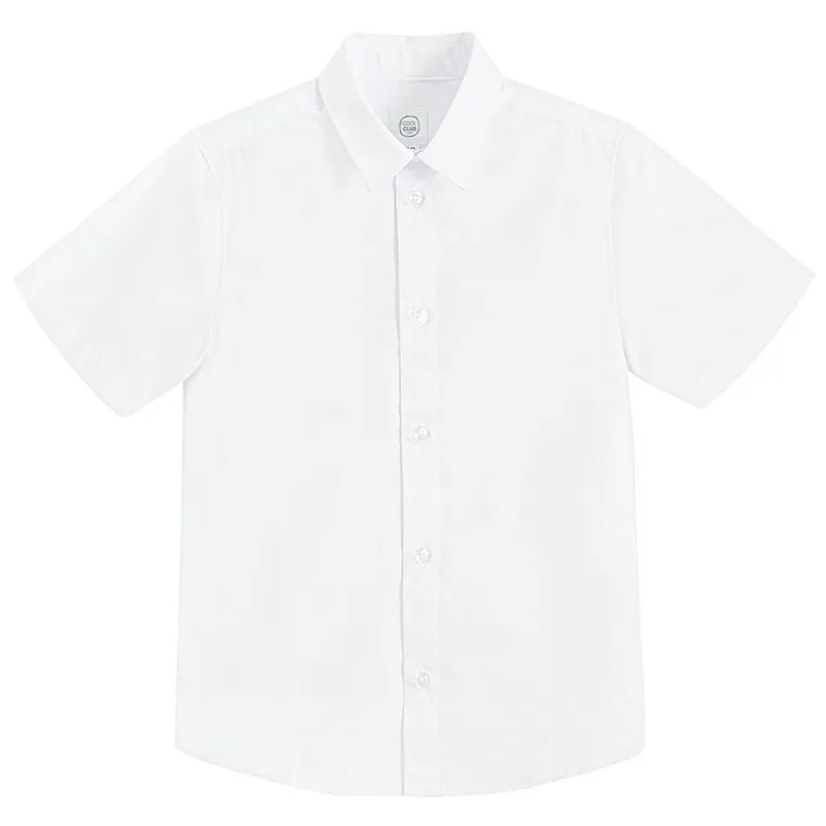 Cool Club, Koszula chłopięca z krótkim rękawem, biała
