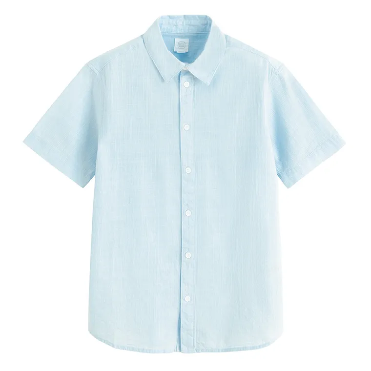 Cool Club, Koszula chłopięca z krótkim rękawem, regular, niebieska