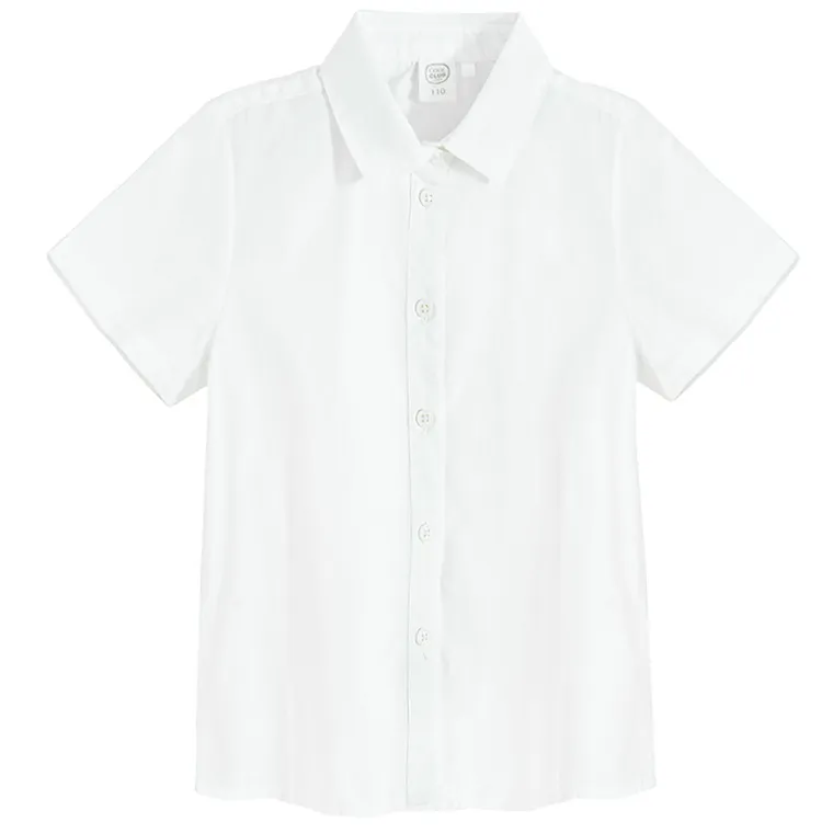 Cool Club, Koszula dziewczęca z krótkim rękawem, biała