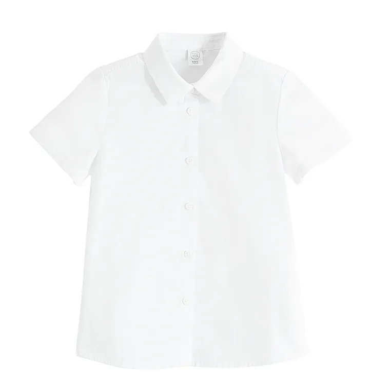 Cool Club, Koszula dziewczęca z krótkim rękawem, biała