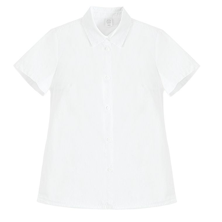 Cool Club, Koszula dziewczęca z krótkim rękawem, biała