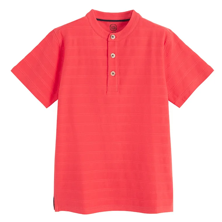 Cool Club, Koszulka polo chłopięca z krótkim rękawem, czerwona