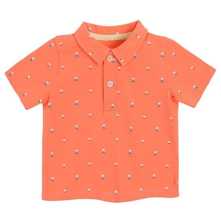 Cool Club, Koszulka polo z krótkim rękawem, pomarańczowa