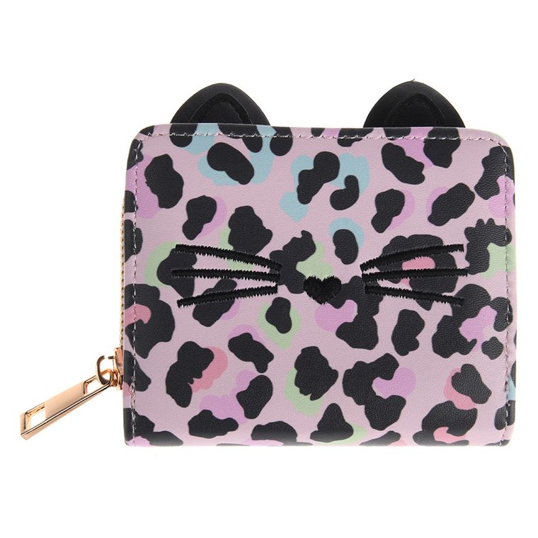 Cool Club, Kot panterka, portfel, różowy