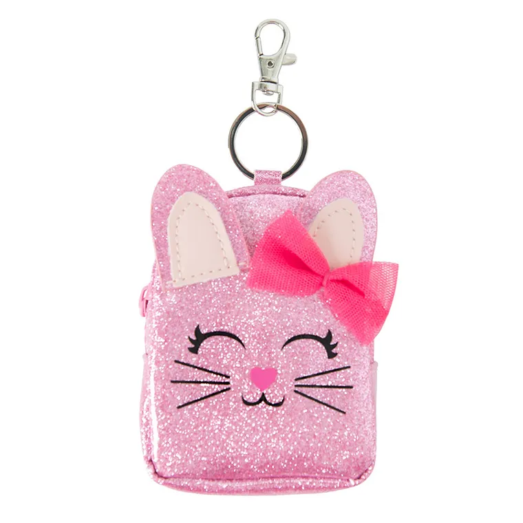 Cool Club, Kot, portfel breloczek, różowy