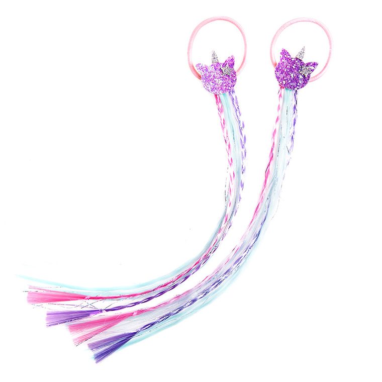 Cool Club, Kotorożec, gumki do włosów z warkoczykiem, 2 szt.