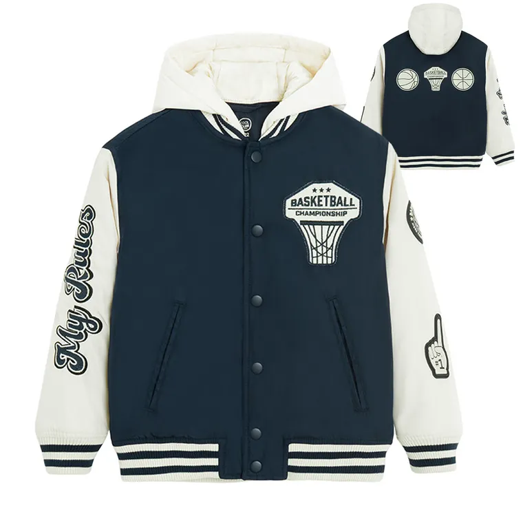 Cool Club, Kurtka bejsbolówka chłopięca z kapturem, mix