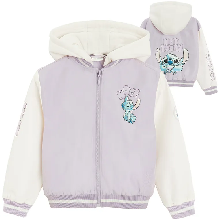 Cool Club, Kurtka bejsbolówka dziewczęca z kapturem, mix, Lilo i Stitch