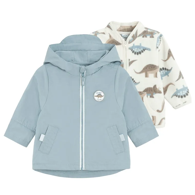 Cool Club, Kurtka chłopięca z kapturem, Bluza polarowa, rozpinana, 3w1, mix