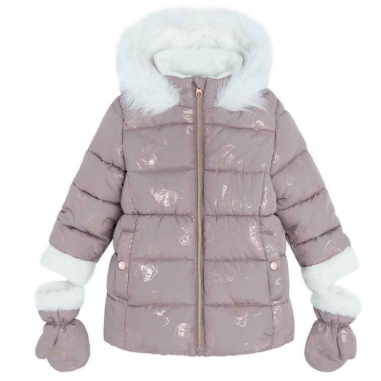 Cool Club, Kurtka dziewczęca z kapturem, ocieplana, fioletowa, Psi Patrol