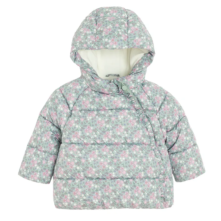Cool Club, Kurtka dziewczęca z kapturem, ocieplana, miętowa