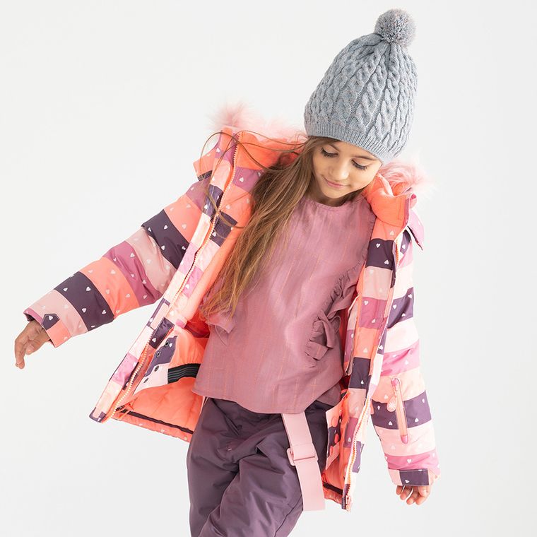 Cool Club, Kurtka narciarska dziewczęca, serca