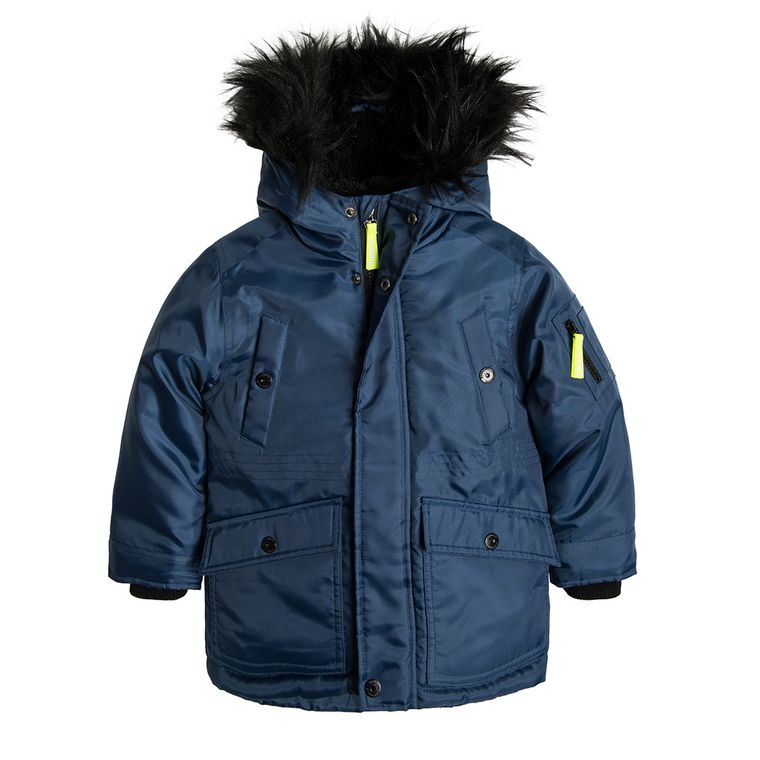 Cool Club, Kurtka zimowa chłopięca, parka, niebieska